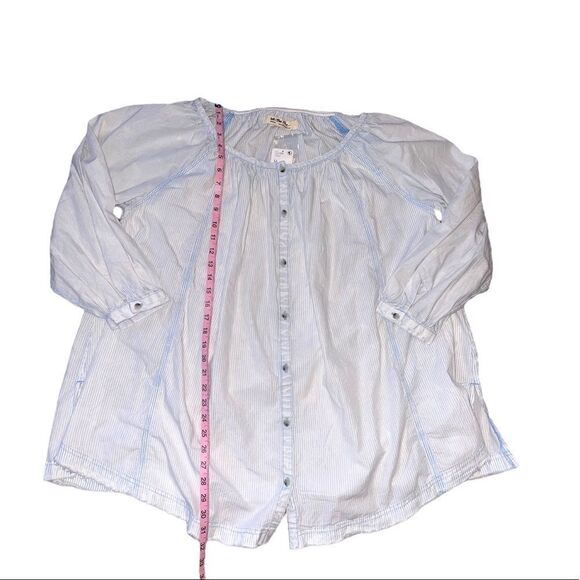 Free People Oxford Swing Tunic In Light Blue Combo - Picture 9 of 12